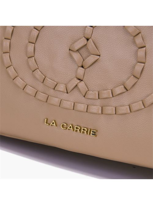 BORSA A SPALLA WOVEN BEIGE LA CARRIE | 142P-TA-172 LEAY